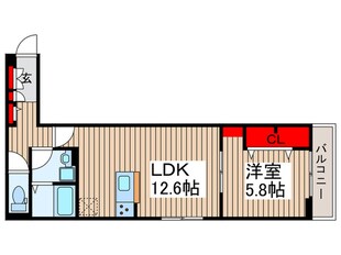 ルリアン保木間の物件間取画像